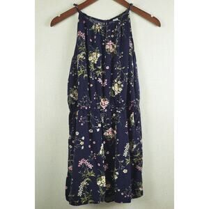 Old Navy Floral Halter Summer Romper Casual Boho Cottagecore Bloomcore Sz Large